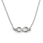 Thumbnail 1 - Sterling Silver Infinity Necklace