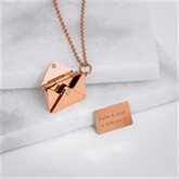 Thumbnail 8 - Personalised Secret Message Envelope Necklace