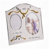Thumbnail 1 - Silver Plated Double 50th Anniversary Photo Frame  