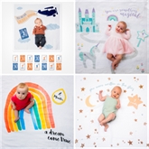 Thumbnail 1 - Baby Cotton Swaddle & Milestones Gift Sets