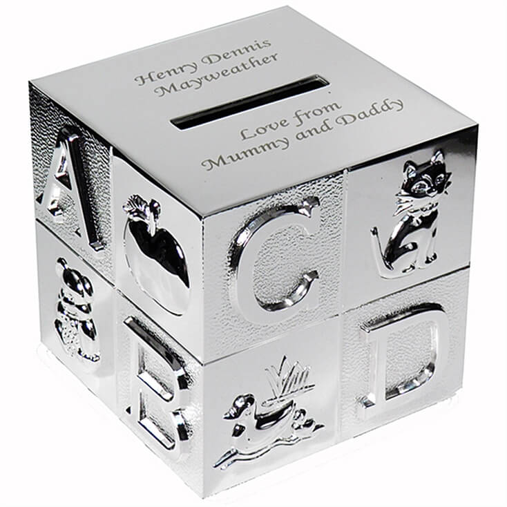 Personalised Baby's Money Box Find Me A Gift