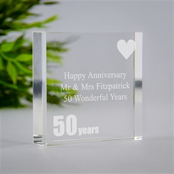 Personalised 50th (Golden) Anniversary Keepsake