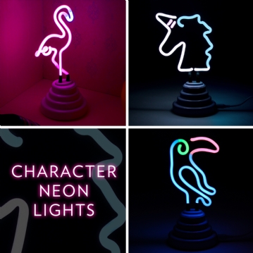 Colourful Character Neon Lights