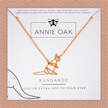 Geometric Kangaroo Necklace
