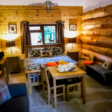 Two Night Stay in a Log Cabin at Badgers Wood, Hoo Zoo and Dinosaur World