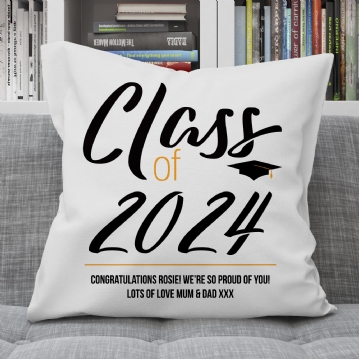 Personalised Class Of Graduation Cushion