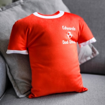 Personalised Football Shirt Shaped Cushions