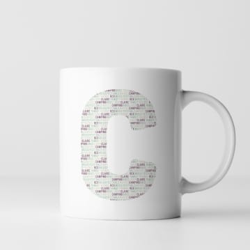 Personalised Letter Mug