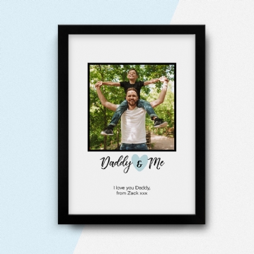 Daddy & Me Personalised Photo Print