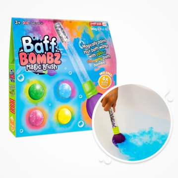 Kids Baff Bombz Magic Bath Brush Gift Set