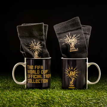 FIFA Mug and Socks Black and Gold
