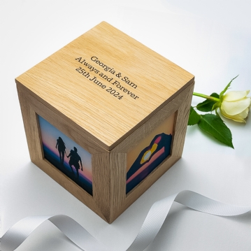 Personalised Photo Cube Keepsake Box | Find Me A Gift