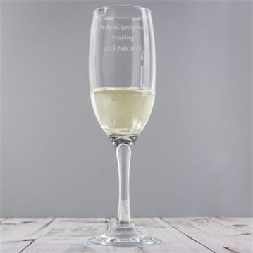 Personalised Champagne Flutes Set