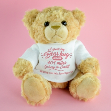 Personalised Distance Bear Hug Teddy