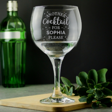 Personalised "Another" Cocktail Balloon Glass