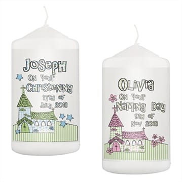 Whimsical Church Personalised Candle