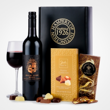 Red Wine & Chocolates Gift Box Hamper