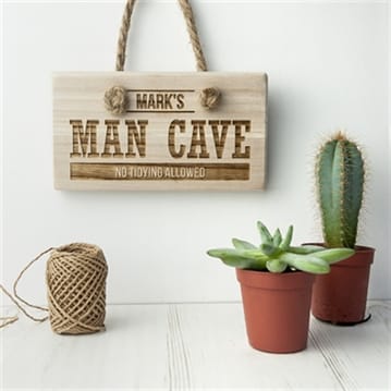 Personalised Wooden Man Cave Sign