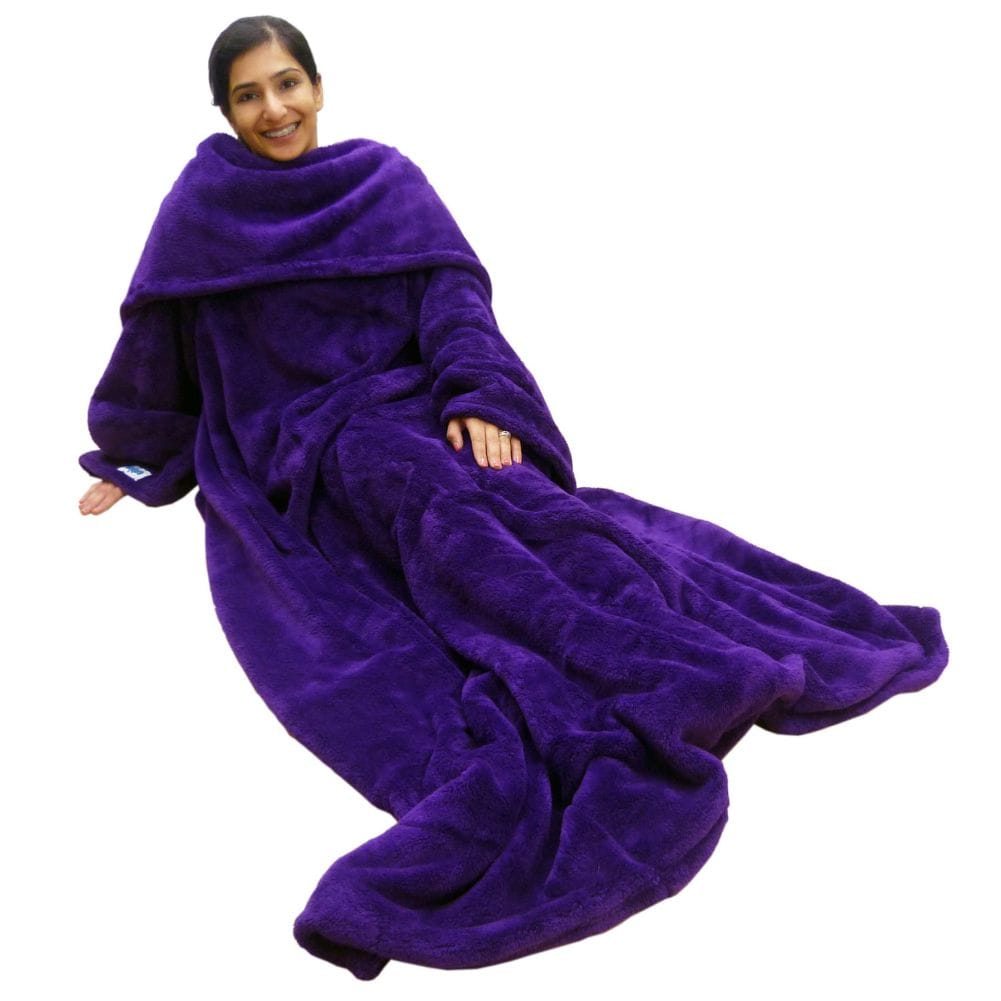 Ultimate Slanket Warm Snug Cosy sleeved Fleece blanket with sleeves