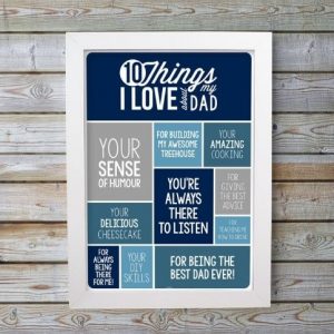 10 Things Dad Poster - Image