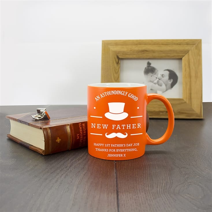 Personalised Astoundingly Good New Father Mug