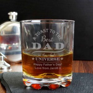 Best Dad Personalised Stern Whisky Glass