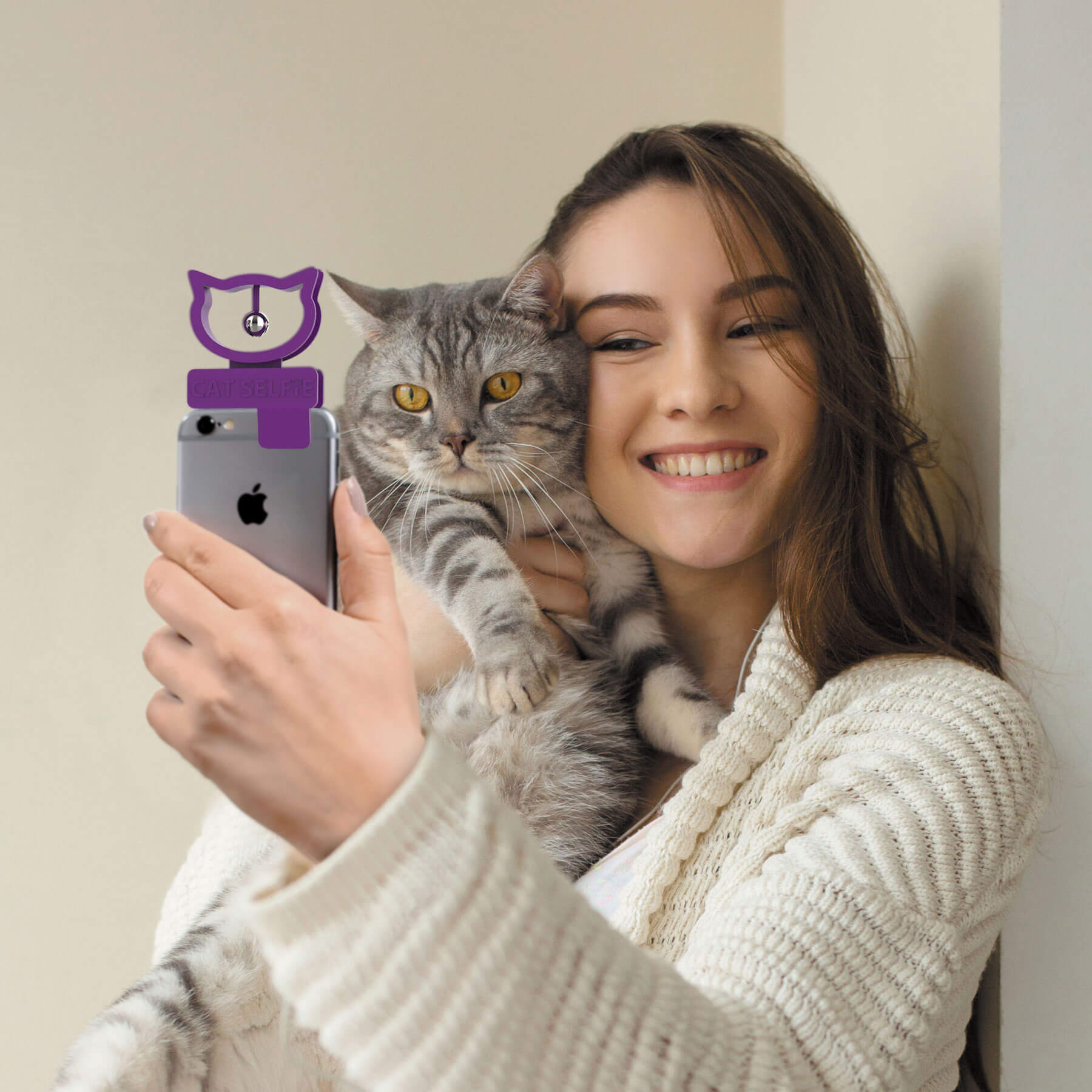 Cat Selfie Phone Clip
