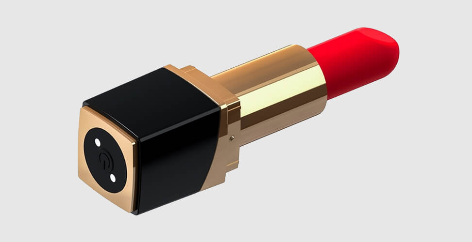 Glossy lipstick vibrator &ndash; discreet adult novelty gift, fun adult toy for bachelorette, naughty gift, or bedroom play