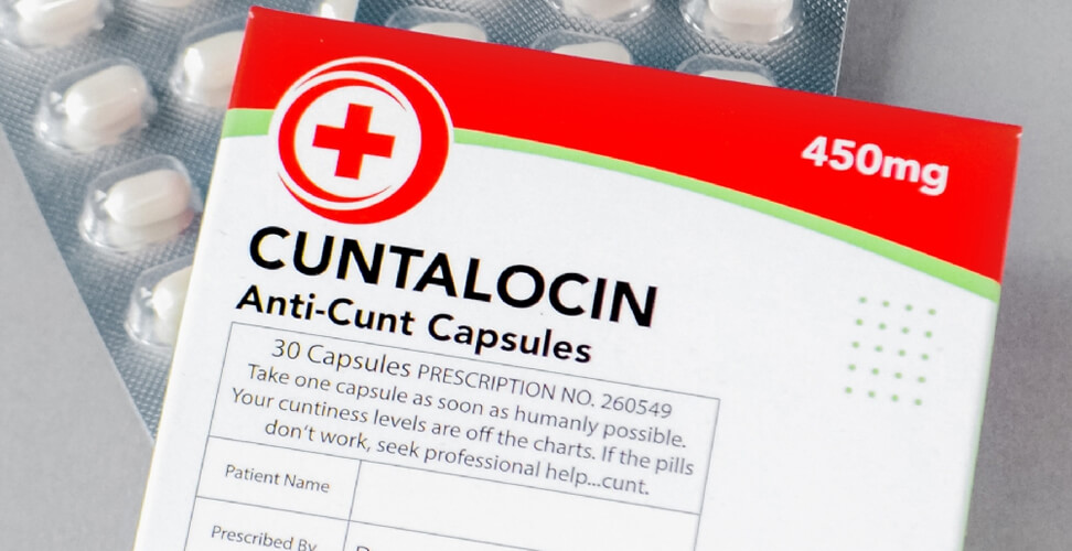 Box of Cuntalocin Anti-Cunt Mints &ndash; funny adult gag gift, novelty mint box for bachelorette parties and cheeky occasions