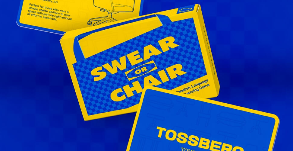 &lsquo;Swear or Chair&rsquo; novelty card game &ndash; funny adult party game, gag gift for bachelorette, naughty game night, or cheeky fun