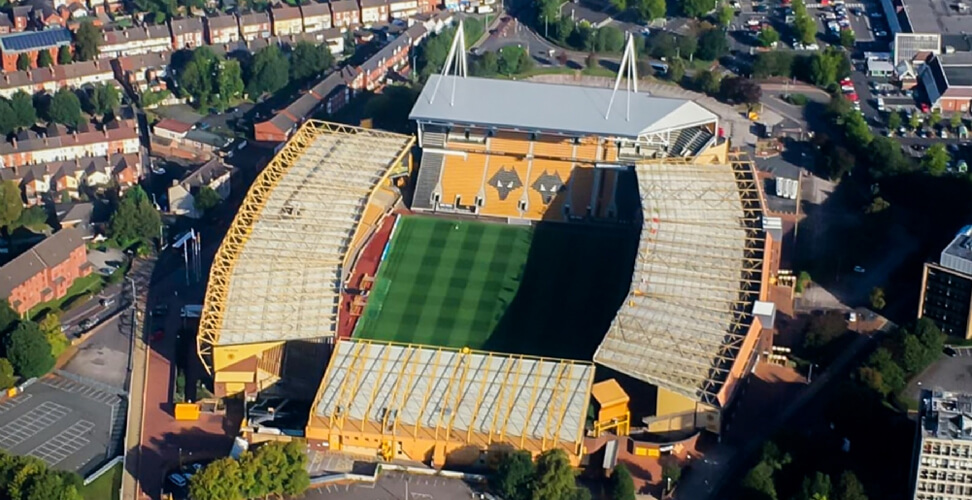 Football stadium helicopter tour &ndash; aerial view of stadium, luxury sports experience, panoramic stadium sightseeing