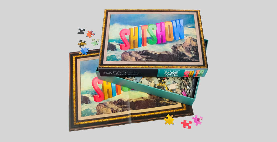 Shitshow jigsaw puzzle &ndash; adult novelty gag gift, funny puzzle for parties, birthdays, or humorous home entertainment, unique adult gift idea