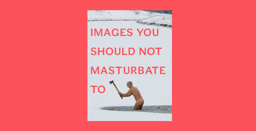 &lsquo;Images You Should Not Masturbate To&rsquo; book &ndash; adult novelty humour book, gag gift for parties, birthdays, or funny adult present