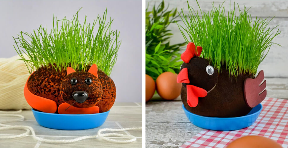 Funny adult novelty gifts &ndash; grow your own hairy pussy and grow your own hairy cock grass heads