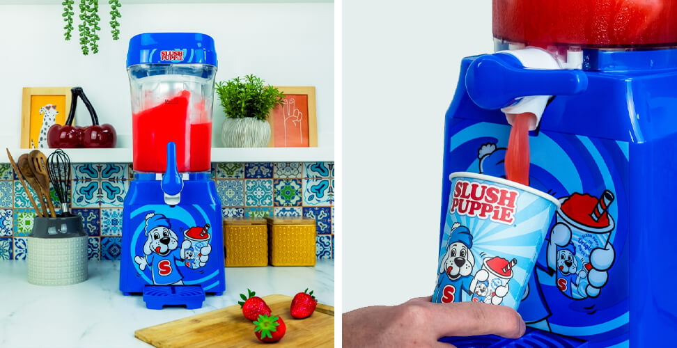Retro Slush Puppie machine for making frozen drinks, nostalgic kitchen appliance and fun vintage gift idea for Christmas and parties