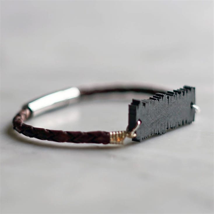 Men's Custom Sound Wave Bracelet