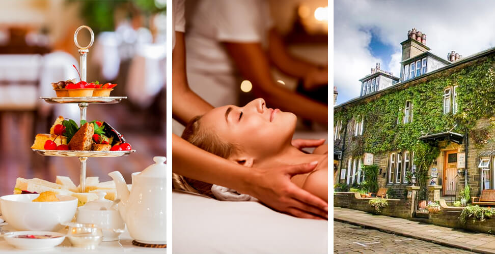 Gift experiences: one-night staycation hotel, afternoon tea, and spa day massage &ndash; luxury relaxation getaway