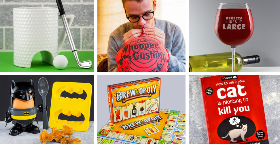 A range of funny and unusual gifts from Find Me a Gift