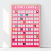 Thumbnail 1 - 100 Things To Do with Mum Scratch Poster