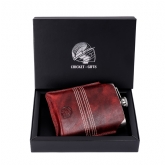 Thumbnail 1 - Buffalo Leather Cricket Hip Flask