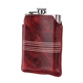 Thumbnail 4 - Buffalo Leather Cricket Hip Flask