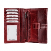 Thumbnail 2 - Cricket Buffalo Red Leather Travel Wallet