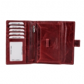Thumbnail 4 - Cricket Buffalo Red Leather Travel Wallet