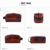 Thumbnail 3 - Rugby Buffalo Leather Wash Bag