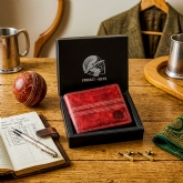 Thumbnail 3 - Cricket Buffalo Red Leather Wallet with RFID Protection
