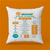 Thumbnail 4 - Personalised The Day You Were Born - 18th Birthday Cushion