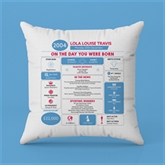 Thumbnail 9 - Personalised The Day You Were Born - 21st Birthday Cushion