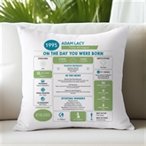 Thumbnail 1 - Personalised The Day You Were Born - 30th Birthday Cushion