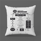 Thumbnail 7 - Personalised The Day You Were Born - 30th Birthday Cushion