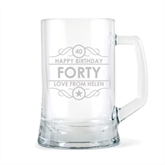 Thumbnail 3 - Personalised 40th Birthday Glass Tankard